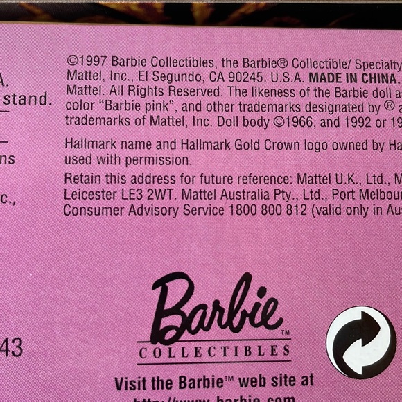 1997 Fair Valentine Barbie - Picture 6 of 7